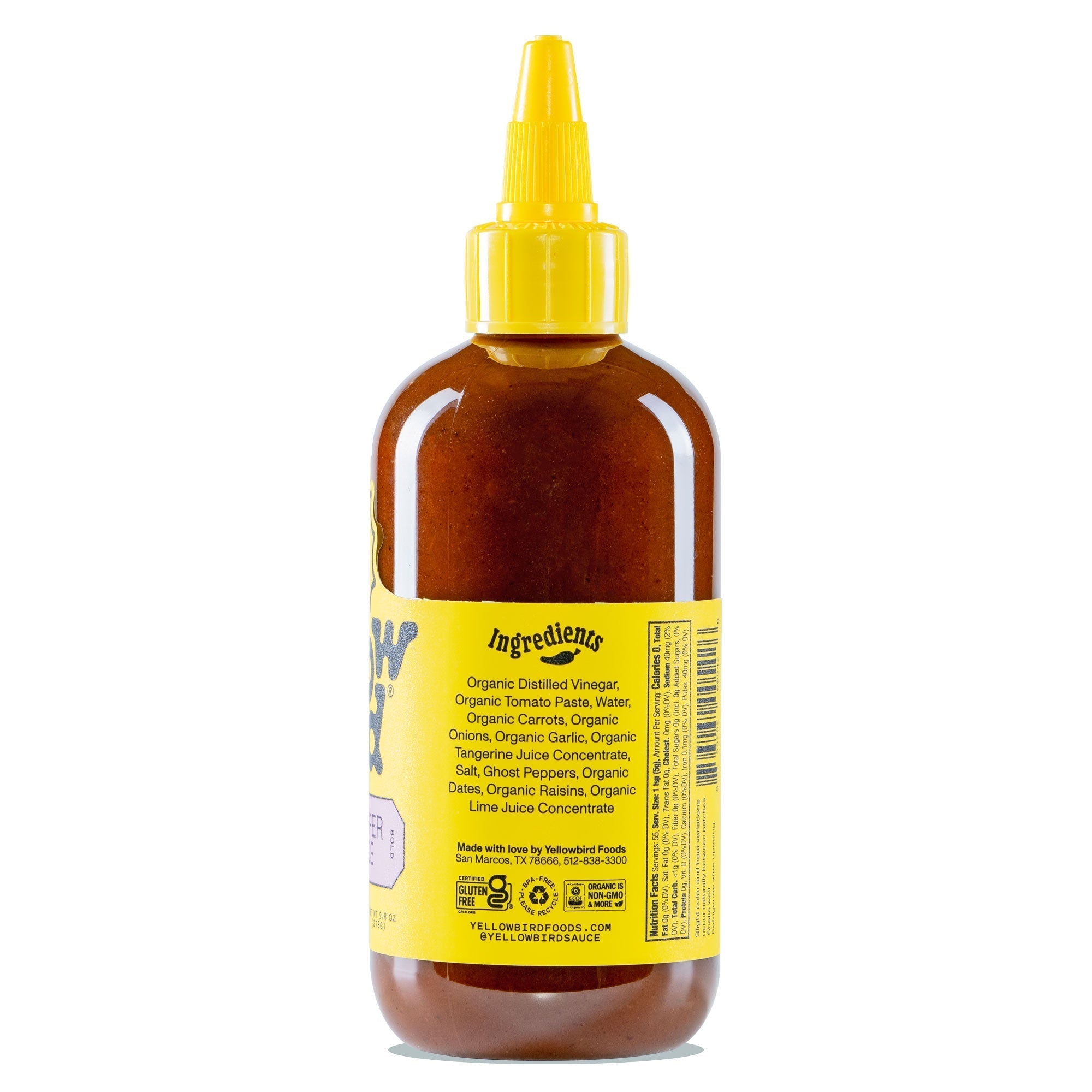 Made with Organic Ghost Pepper Hot Sauce
